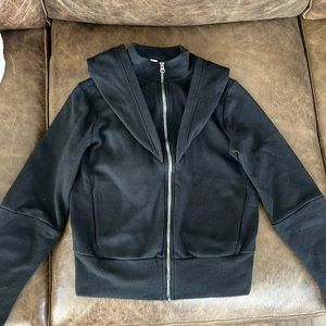 aloYoga Black Full Zip with collar AND oversized hoodie